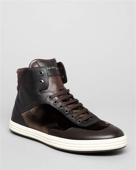 replica ferragamo high top sneaker|real real ferragamo shoes.